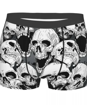 Gothic Boxershorts Lachender Totenkopf