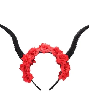 Haarband mit roten Rosen