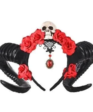 Haarreif mit Totenkopf-Motiv