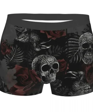 Rosa Skelett Gothic Boxershorts