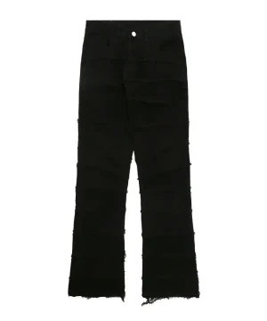 Gothic Punk ausgefranste Hose