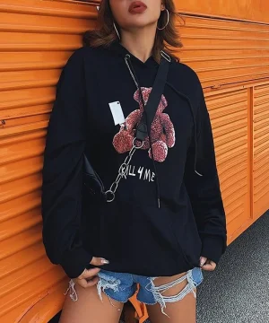 Gothic Sweatshirt Kill 4 Me