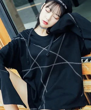 Gothic Sweatshirt Pentagramm
