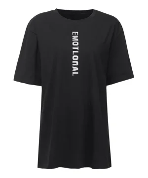Gothic T Shirt Reflektierender Buchstabe