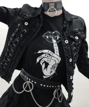 Gothic T Shirt Rock Streetwear