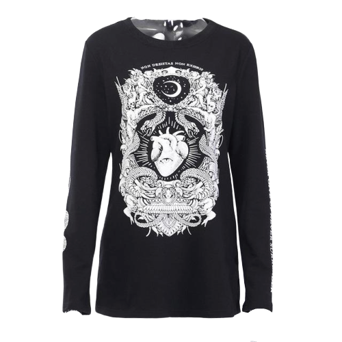 Gothic Langarm T Shirt – Bild 2