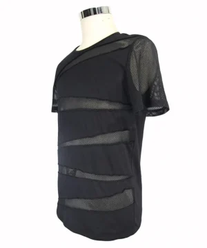 Gothic Gestreiftes T Shirt