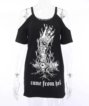 Gothic T Shirt Came From Hell
