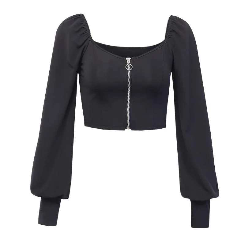 Gothic Top mit Reißverschluss – Bild 5