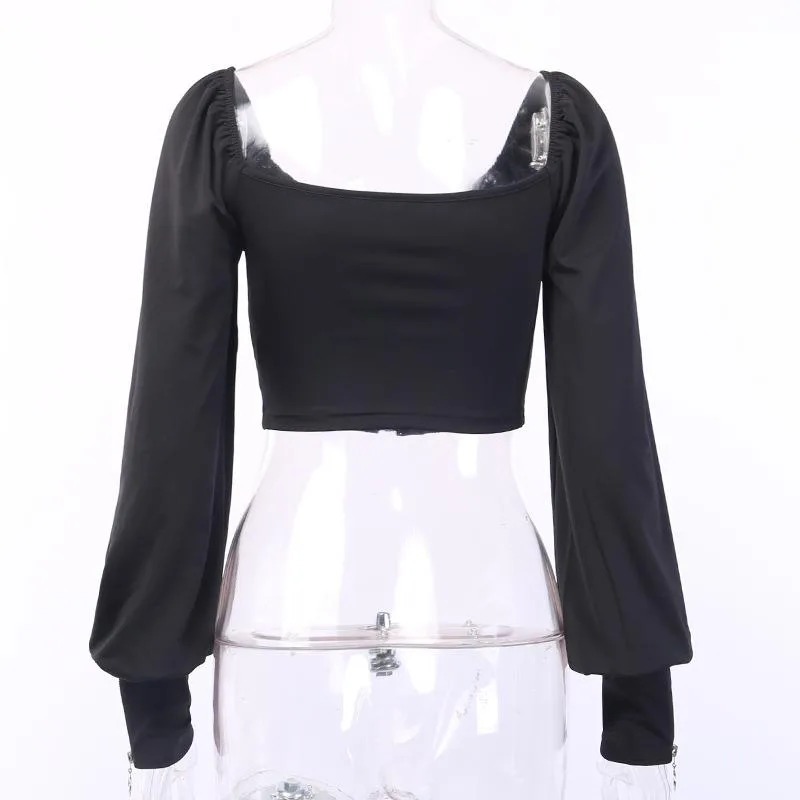 Gothic Top mit Reißverschluss – Bild 4