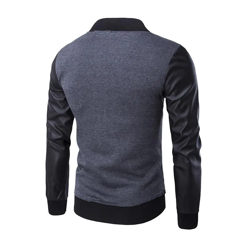 Gothic Jacke Mit Kunstlederärmeln GRÖSSE XL Outlet – Bild 2