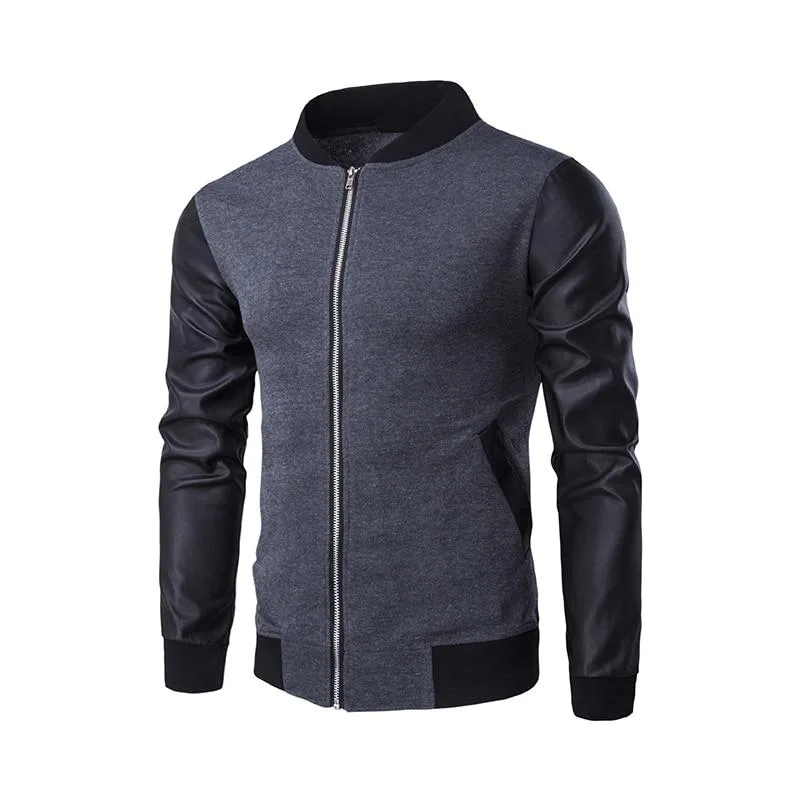 Gothic Jacke Mit Kunstlederärmeln GRÖSSE XL Outlet