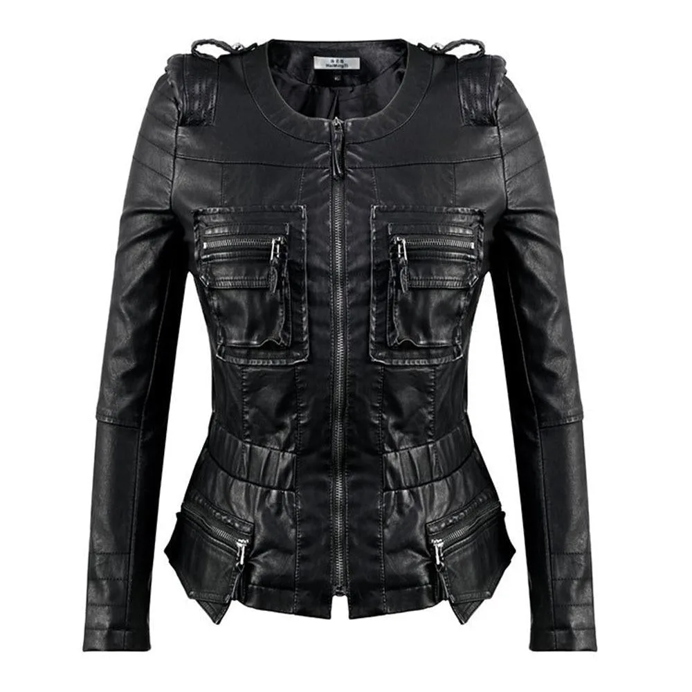 Gothic Jacke Kurze Bikerjacke