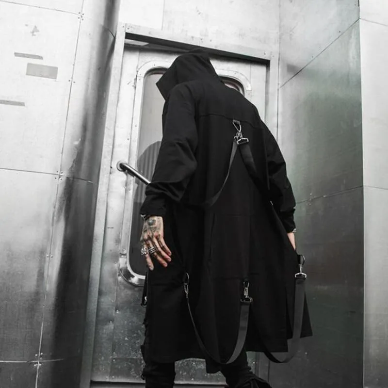 Gothic Jacke Schwarz lang – Bild 2