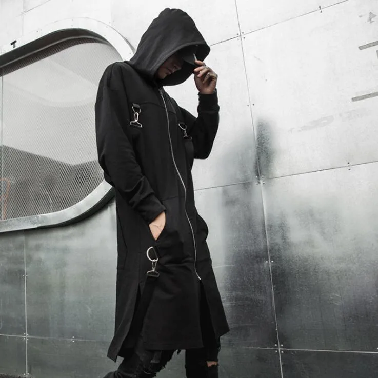 Gothic Jacke Schwarz lang – Bild 3