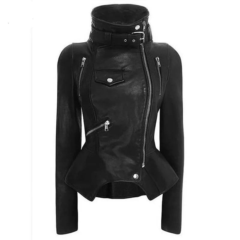 Gothic Jacke Schwarz (Kunstleder)