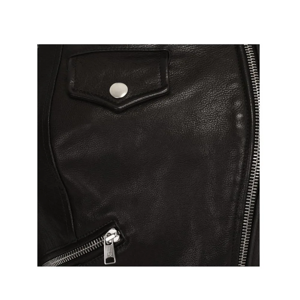 Gothic Jacke Schwarz (Kunstleder) – Bild 3