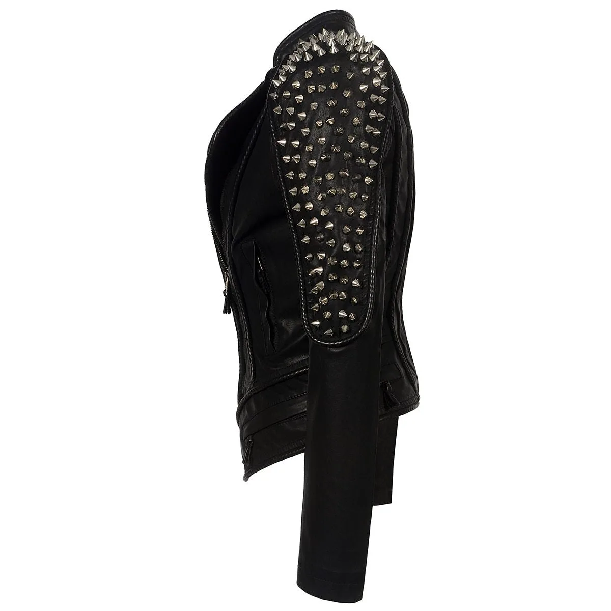 Gothic Punkjacke (Kunstleder) – Bild 2