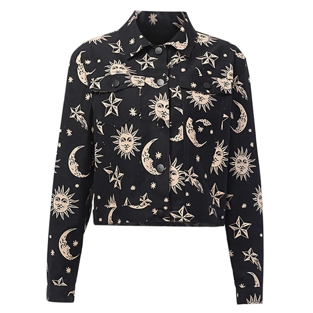 Gothic Jacke mit Halbmondmuster – Bild 2