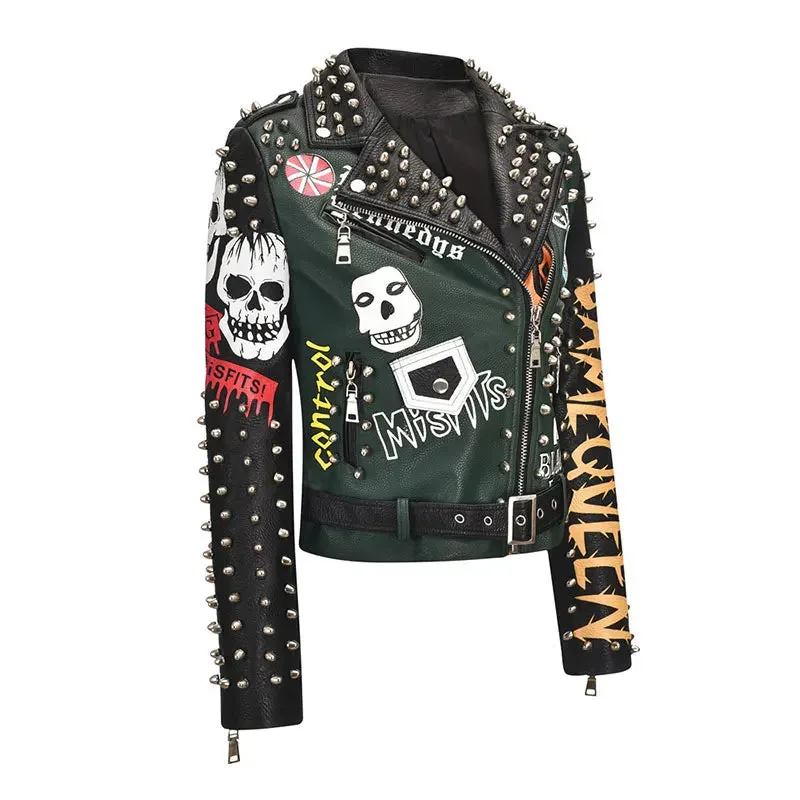 Gothic Skull Graffiti Jacke – Bild 2