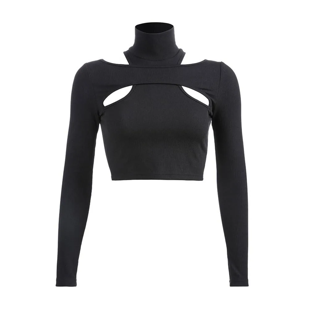 Gothic Bluse Rollkragenpullover – Bild 4