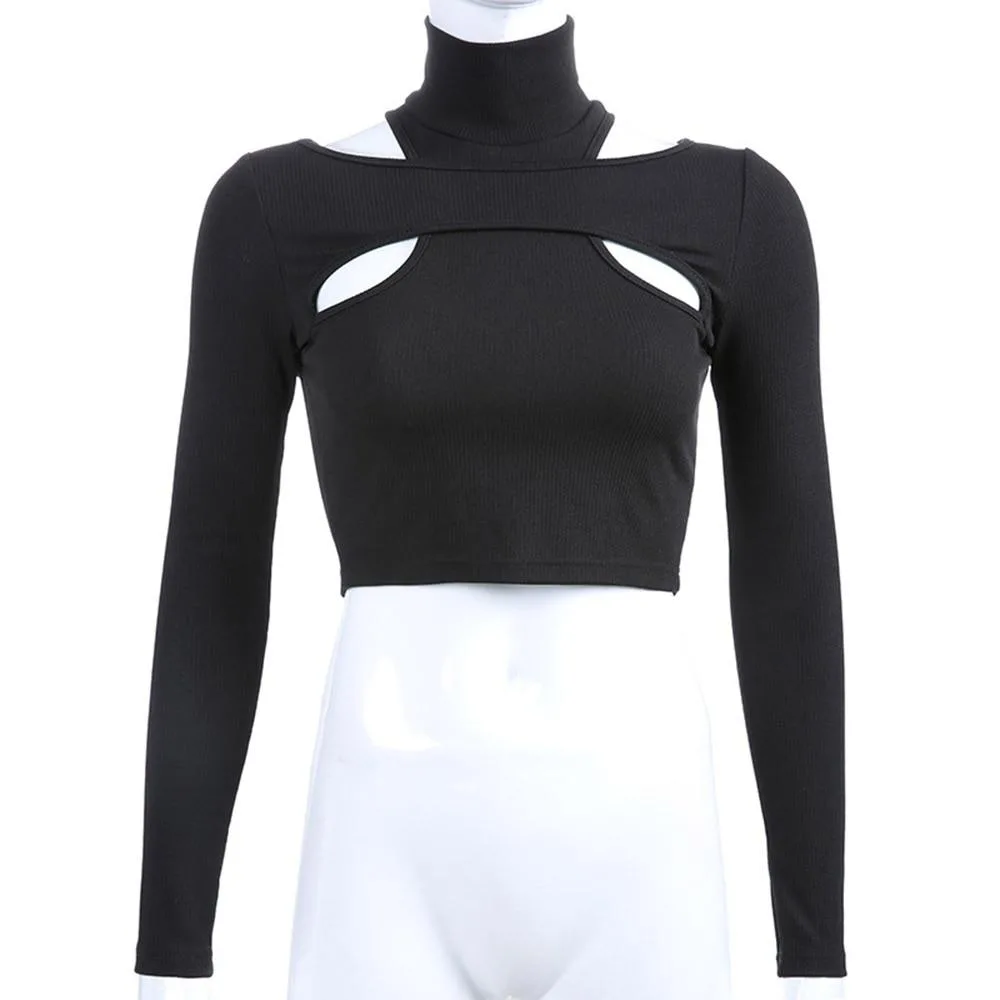 Gothic Bluse Rollkragenpullover – Bild 2