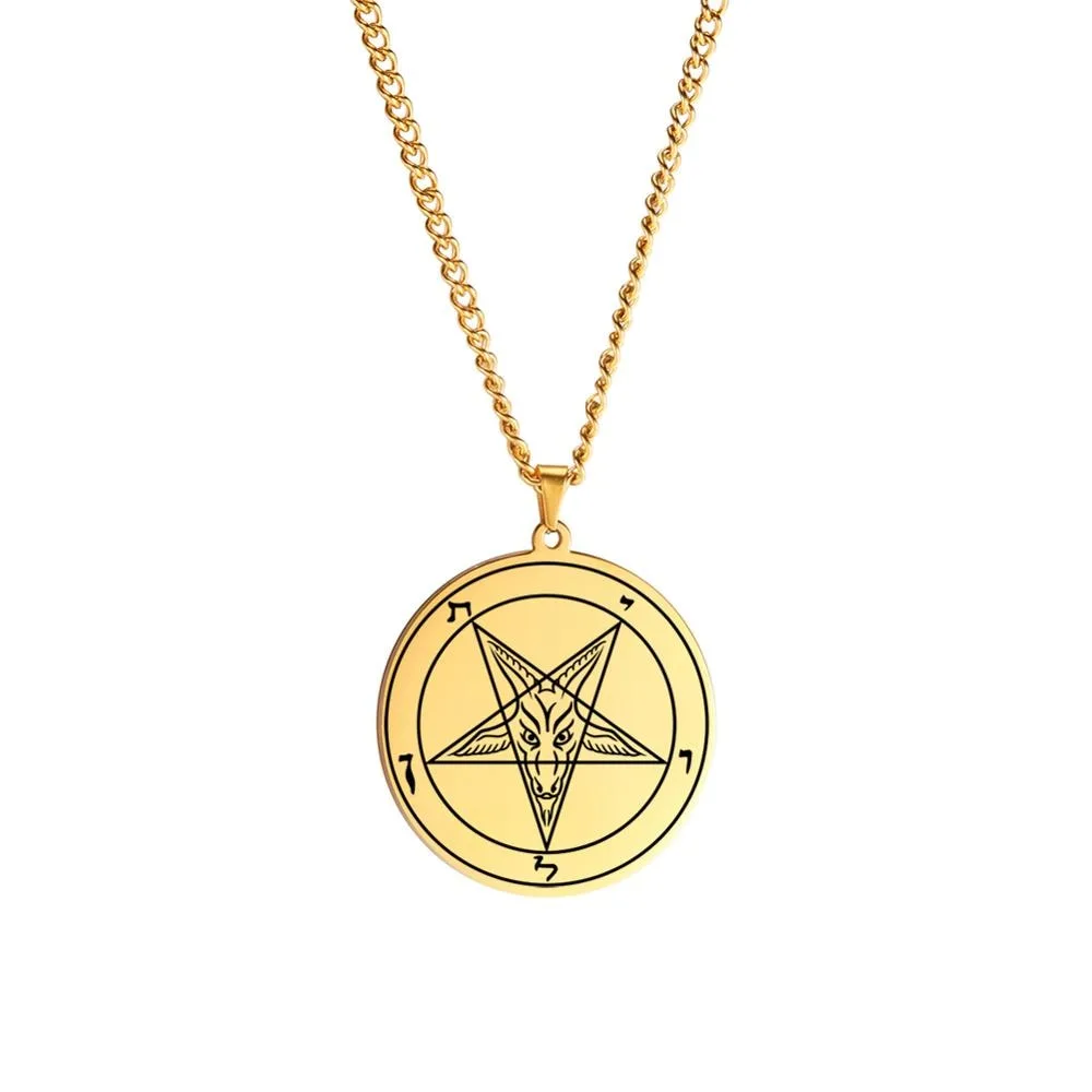Gotische Halskette Baphomet – Bild 5