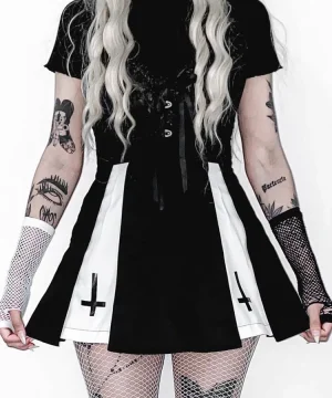 Gothic Rock Plissee Fairycore