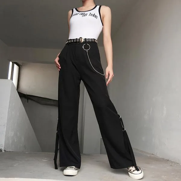 Gothic Hose mit Niete