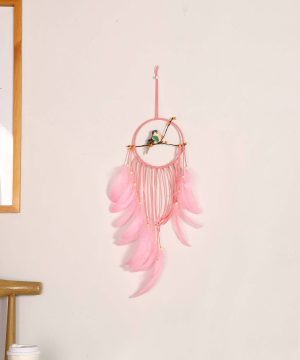 Gotischer Traumfänger mit Lerchenquasten und Federn - Gothic Shop