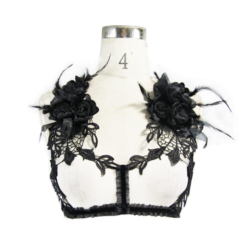 Damen-Brustgeschirr aus Gothic-Spitze - Gothic Shop
