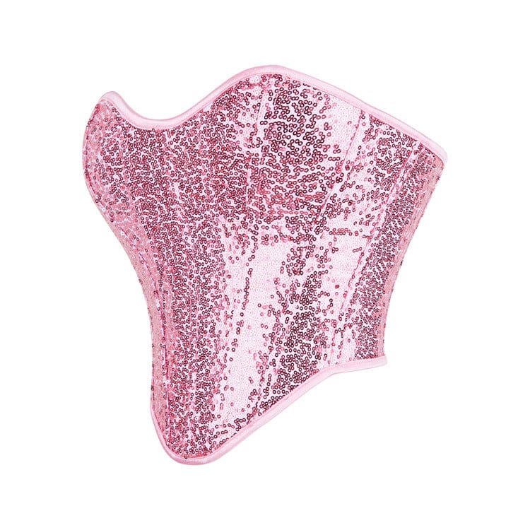 Damen-Brustkorsett „Lolita“ mit glitzernden Pailletten - Gothic Shop