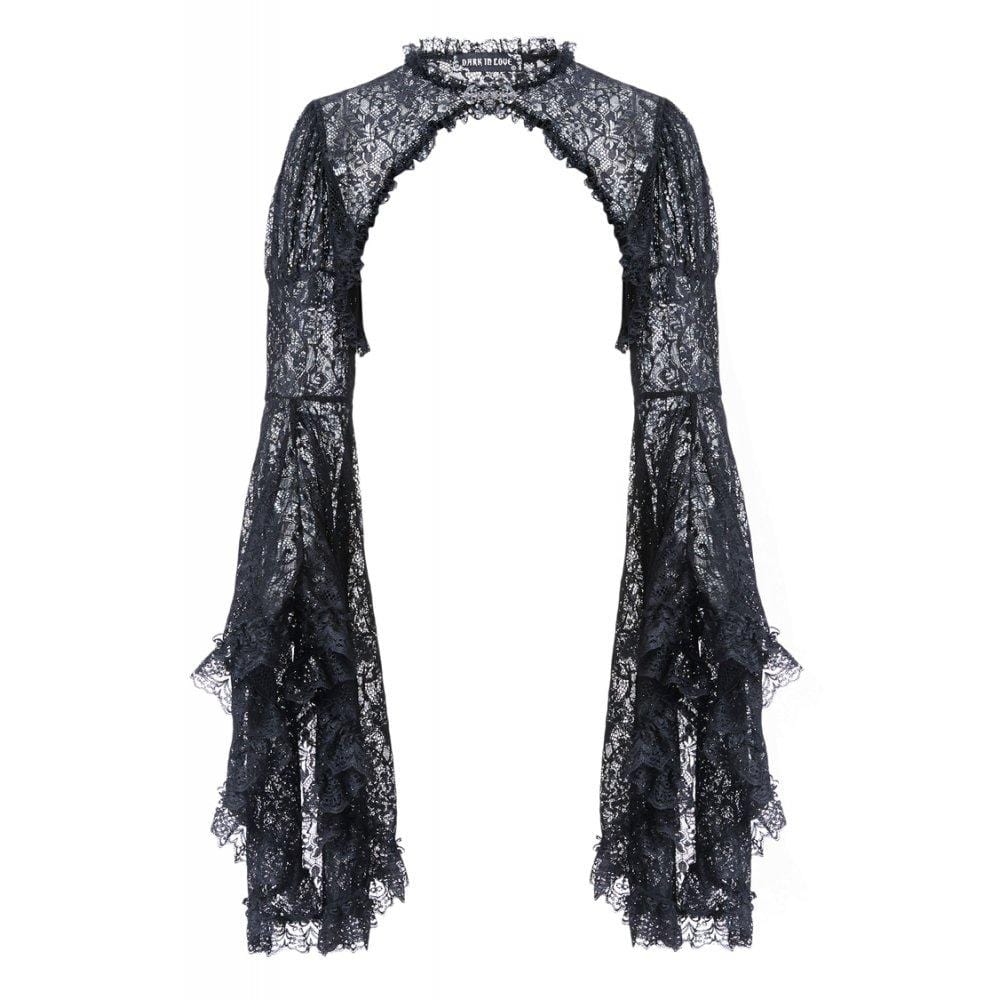 Damen-Cape aus Spitze mit Glockenärmeln - Gothic Shop