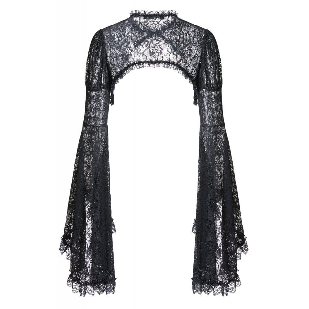 Damen-Cape aus Spitze mit Glockenärmeln - Gothic Shop