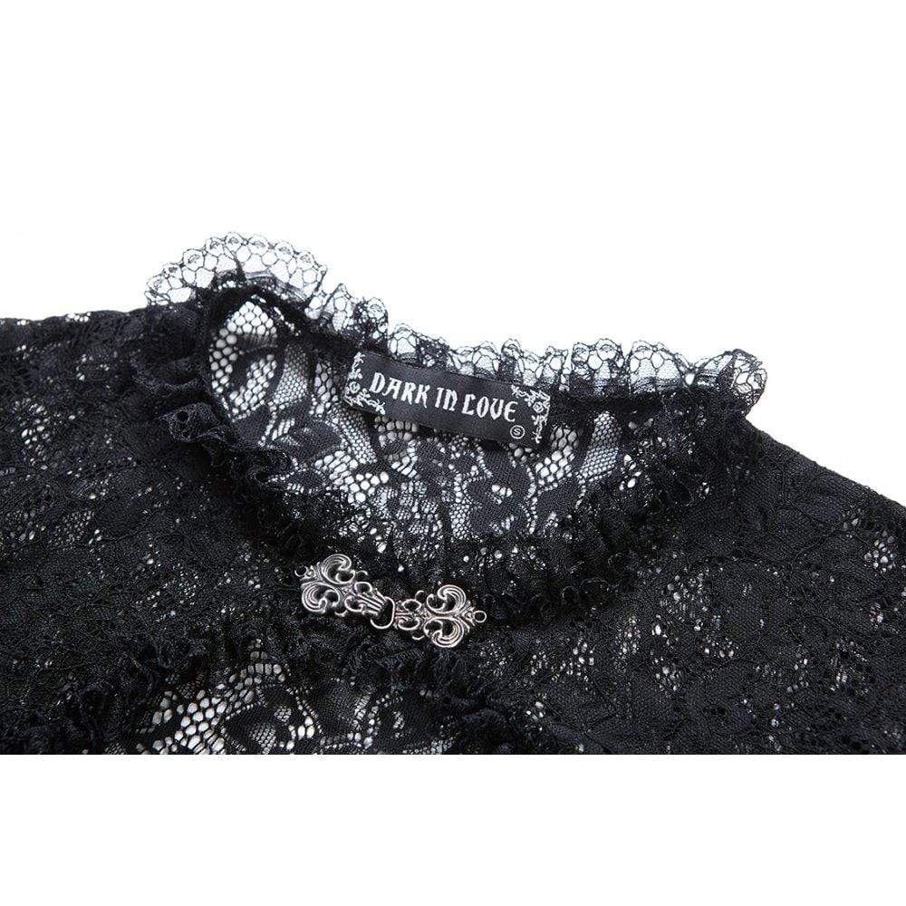 Damen-Cape aus Spitze mit Glockenärmeln - Gothic Shop