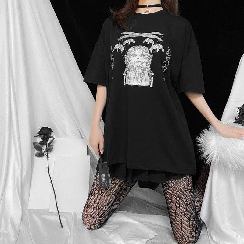 Damen Goth Hollow Out Schwarze Seidenstrümpfe - Gothic Shop