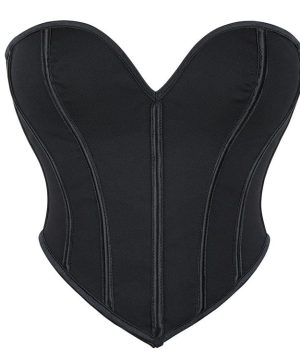 Damen Gothic-Vollbrustkorsett mit tiefem Ausschnitt und Schnürung - Gothic Shop