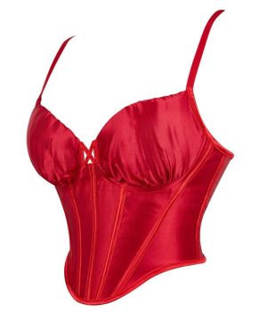 Damen Gothic Riemchen-Vollbrustkorsett - Gothic Shop