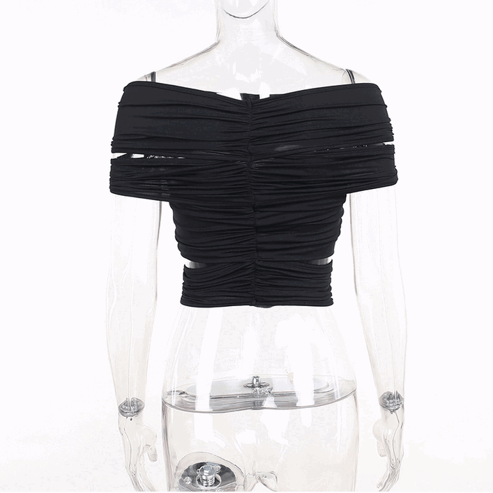 Damen Grunge Off Shoulder Rose Weste - Gothic Shop