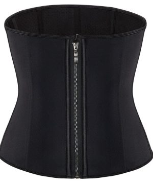 Damen Punk-Unterbrustkorsett mit einfarbigem Reißverschluss - Gothic Shop