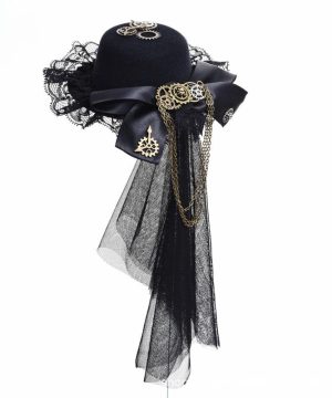Damen Steampunk Lace Splice Gear Haarspange - Gothic Shop