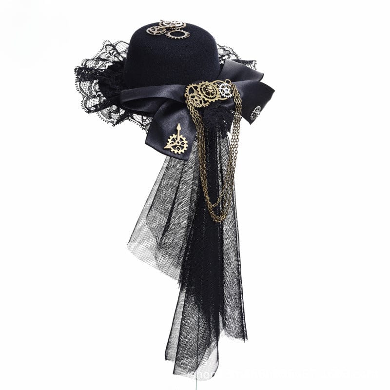 Damen Steampunk Lace Splice Gear Haarspange - Gothic Shop