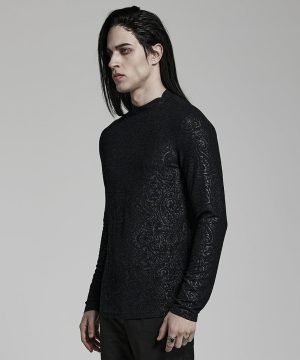 Herren-Gothic-Hemd mit schmaler Passform - Gothic Shop