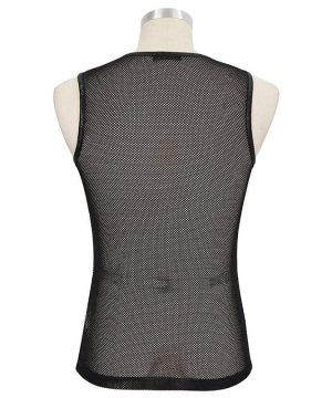Herren-Gothic-Tanktops aus transparentem Netzstoff - Gothic Shop