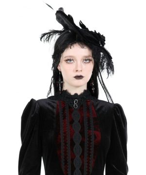 Gothic-Perlen-Kreuz-Ohrringe für Damen - Gothic Shop