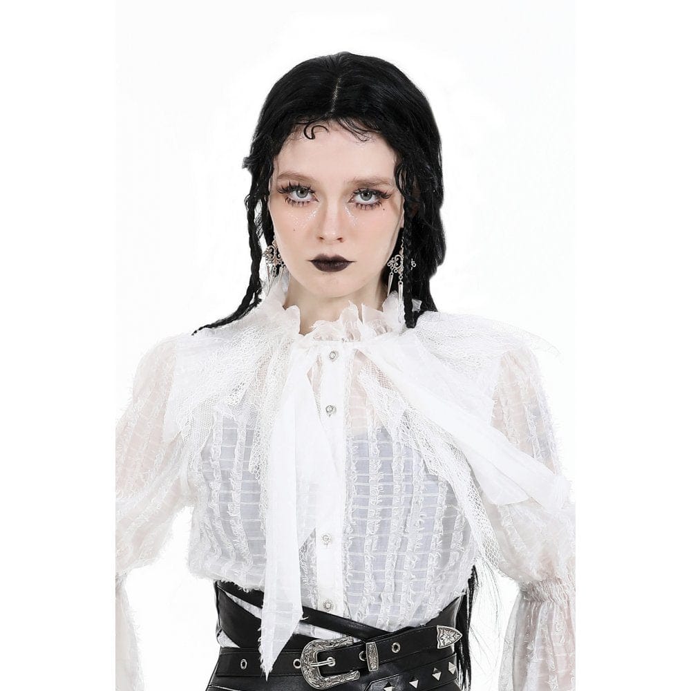Damen-Ohrringe mit Gothic-Blumenmuster - Gothic Shop