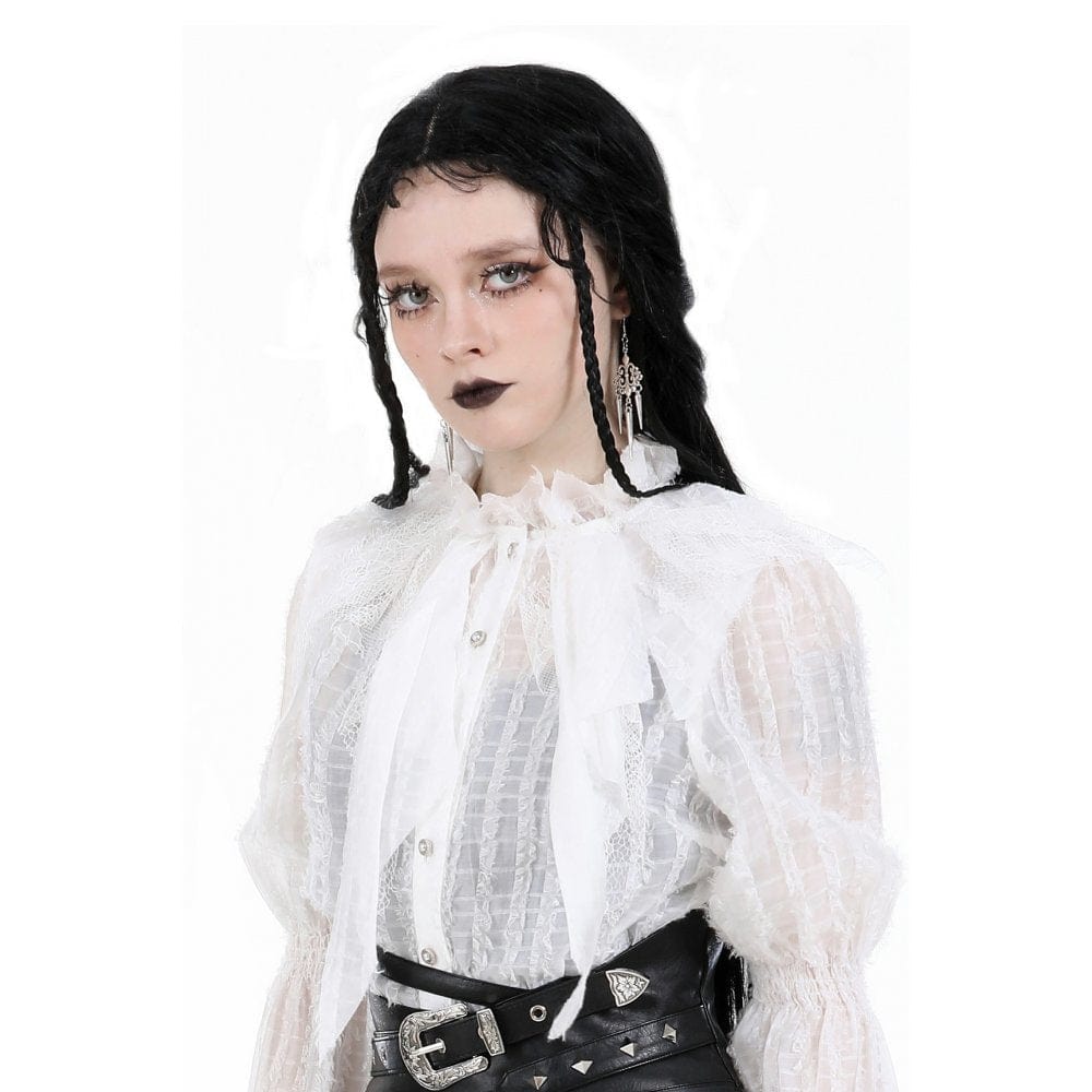 Damen-Ohrringe mit Gothic-Blumenmuster - Gothic Shop
