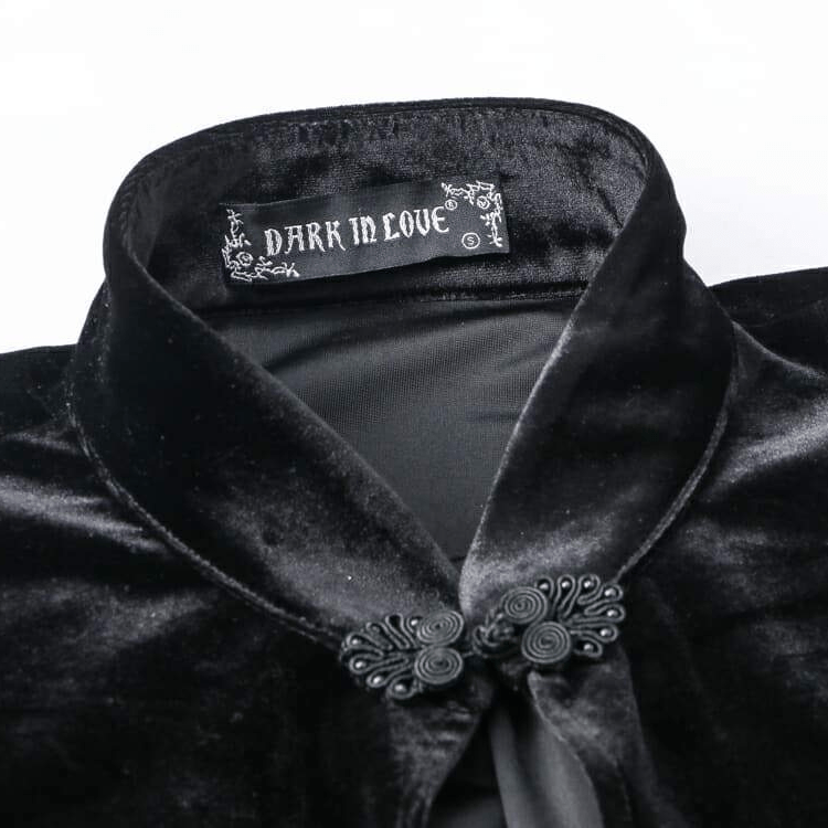Vintage-Umhang aus Spitze und Blumen für Damen - Gothic Shop