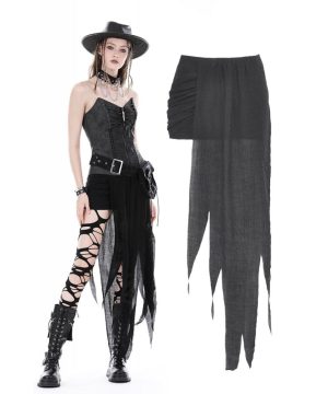 Unregelmäßiger Punk-Rüschenrock für Damen - Gothic Shop