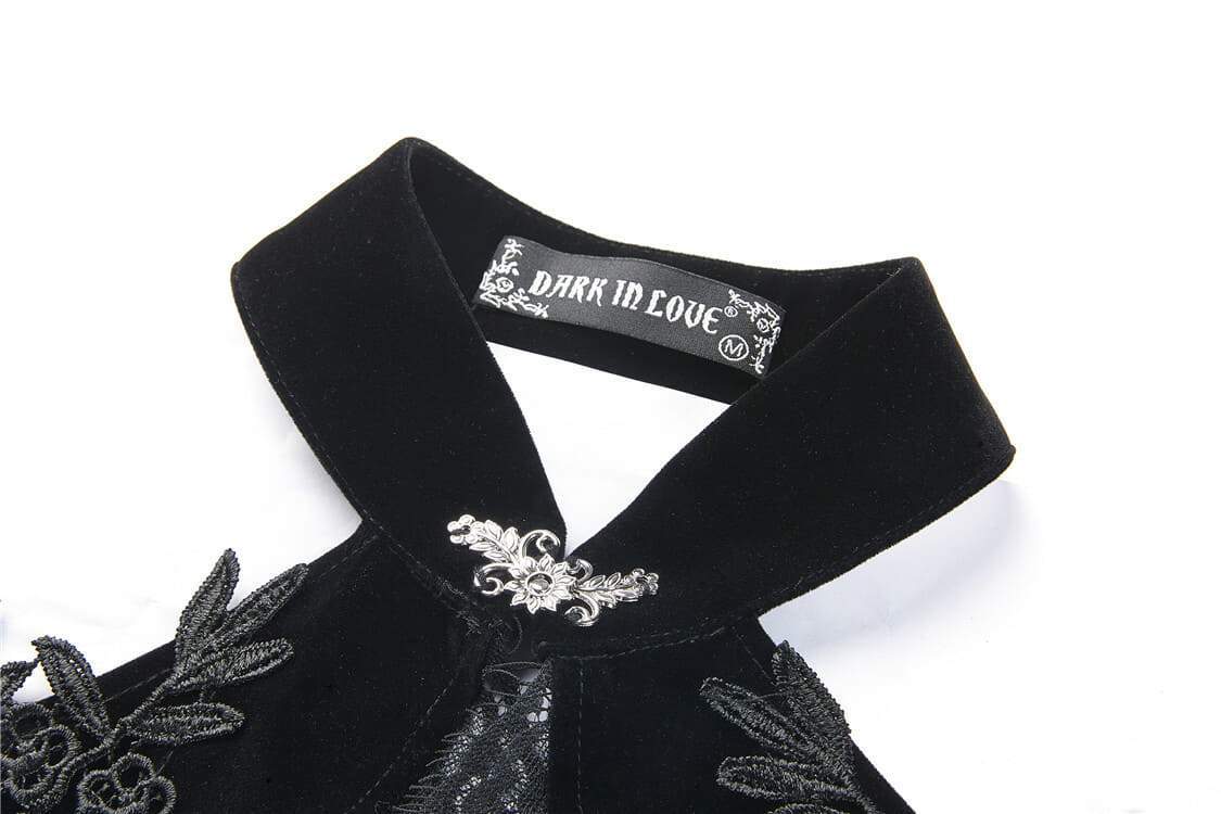 Damen-Gothic-Umhang aus transparenter Spitze - Gothic Shop